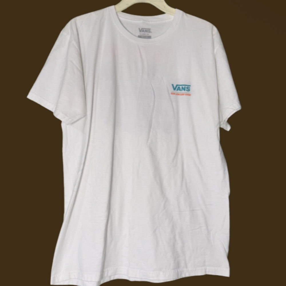 Vans X Ron Jon white short sleeve shirt